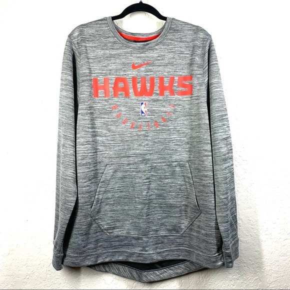 Nike Other - NIKE Dri-Fit Spotlight Performance NBA Atlanta Hawks Heather Gray Sweatshirt